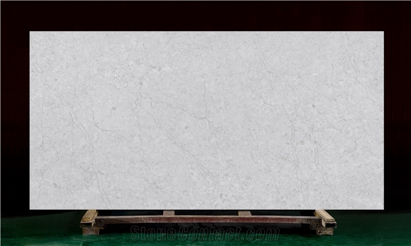 Light Grey Kavm-18310 Quartz Tiles&Slabs Flooring&Walling