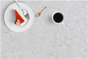 Light Grey Kavm-18310 Quartz Tiles&Slabs Flooring&Walling