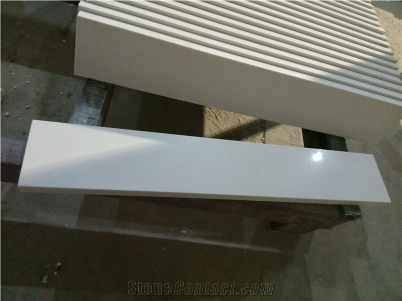 Light White Quartz Countertop / Hot Sale Kitchen Work Tops