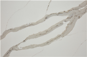 Polished Quartz Calacatta White 04 Vm-161023 Quartz Tiles&Slabs