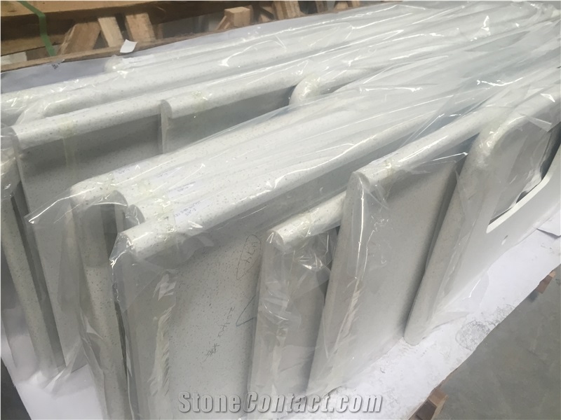 Spark Quartz Countertop with Half Bullnose-Is002 Is008-Countertop
