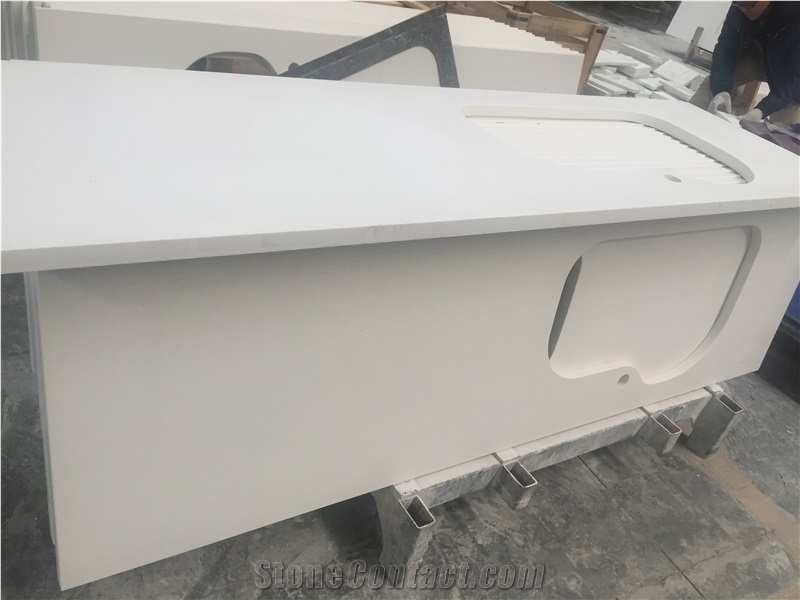 Spark Quartz Countertop with Half Bullnose-Is002 Is008-Countertop