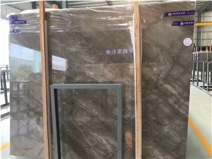 45 Degree Grey Marble Slab for Interior Wall and Floor Covering