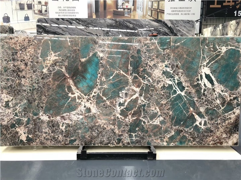 Amazon Green Quartzite Slab for Wall and Floor Covering