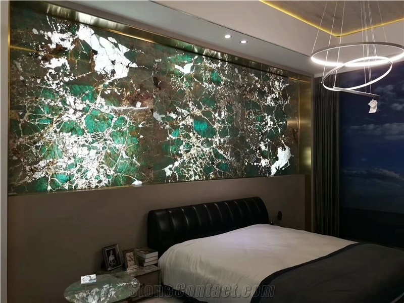 Amazon Green Quartzite Slab for Wall and Floor Covering