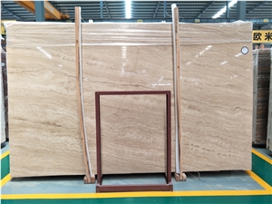 Beige Wood Vein Cut Travertine for Wall and Floor Tile