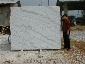 China Guangxi White Marble Polishing Slabs/Wall & Floor Tiles