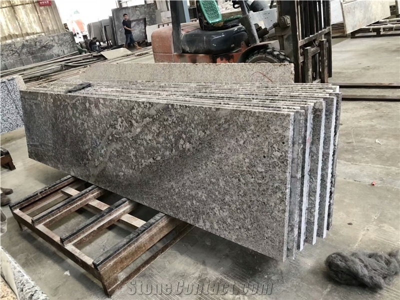 China Light Grey Granite Kitchen Worktop Countertops
