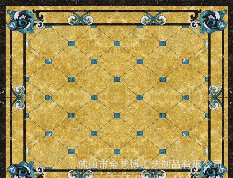 Composited Medallion for Floor and Wall Surface Multicolor