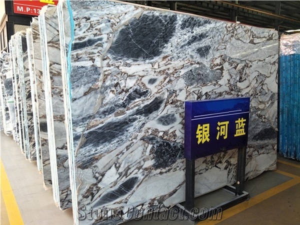Direct Sale China Blue Galaxy Marble Slabs for Floor and Wall Covering
