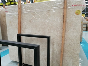 Hotel Building Materials Cream Beige Oman Marble Floor Polishing Slabs