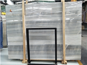 Iceland Grey Wooden Vein Marble Slab for Walling Tiles