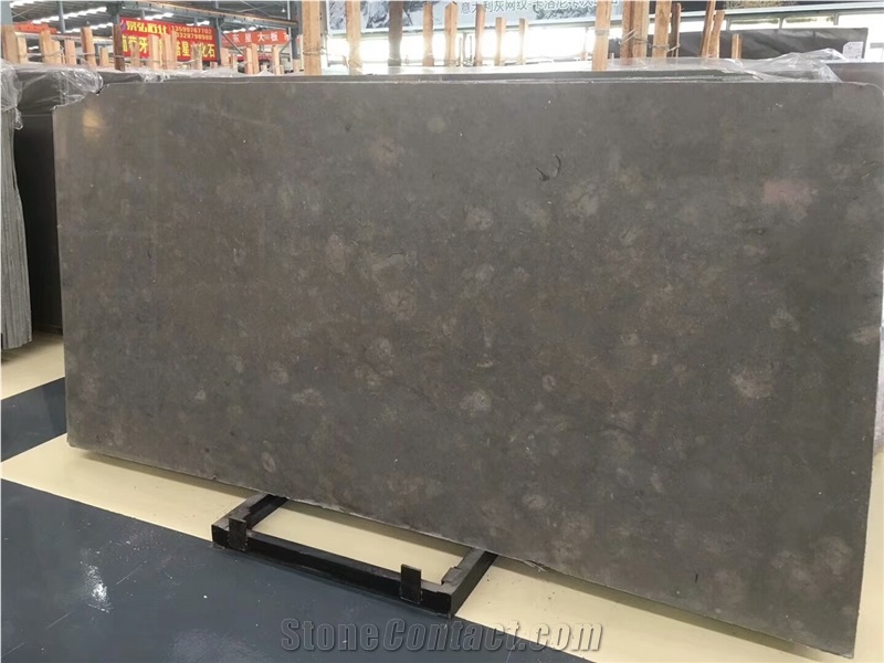 Interior Wall and Floor Covering Dark Grey Marble Slab Polished