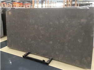 Interior Wall and Floor Covering Dark Grey Marble Slab Polished