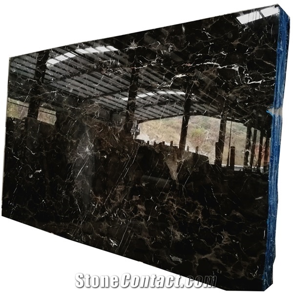 Laurent Brown Marble Polished Floor Slabs Wall Tiles for Hotel Decor