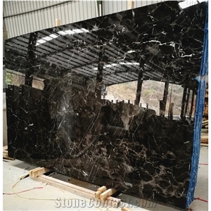 Laurent Brown Marble Polished Floor Slabs Wall Tiles for Hotel Decor