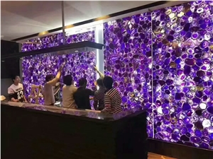 Semiprecious Purple Stone for Countertop Tabletop