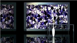 Semiprecious Purple Stone for Countertop Tabletop