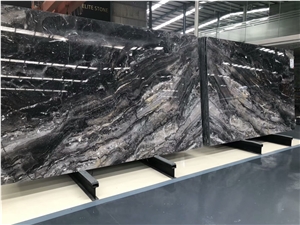 Venes Dark Grey Marble for Interior Wall and Floor Covering/Polished