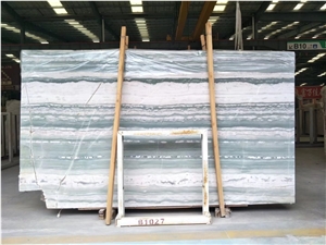 Wachau Gruen/Green Wood Vein Marble Slab for Wall and Floor Tiles