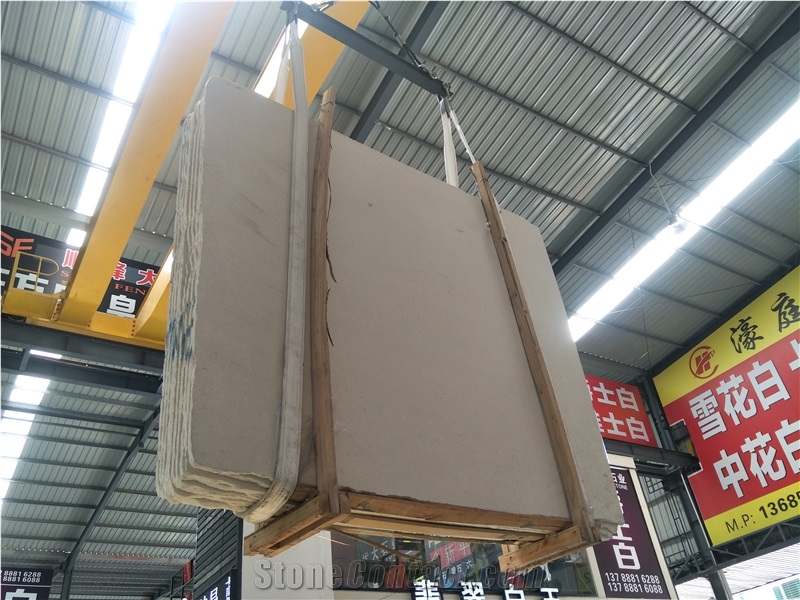 White Sandstone Slab Tile for Wall and Floor Covering/Polished