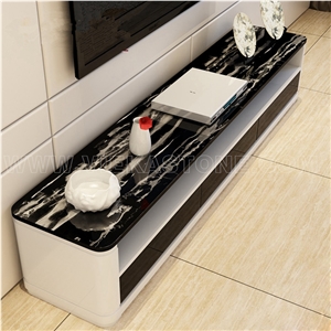 Silver Dragon China Nero Portoro Marble Countertop Vanity Top