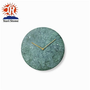 Customized Design White Marble Stone Wall Clock for Decoration
