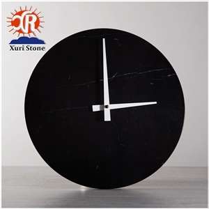 Customized Design White Marble Stone Wall Clock for Decoration