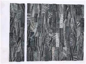 Black Perlino Cultured Stone Ledge Stone Wall Panel Wall Cladding