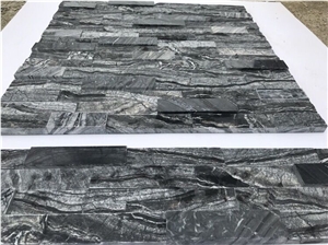 Black Perlino Cultured Stone Ledge Stone Wall Panel Wall Cladding