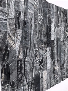 Black Perlino Cultured Stone Ledge Stone Wall Panel Wall Cladding