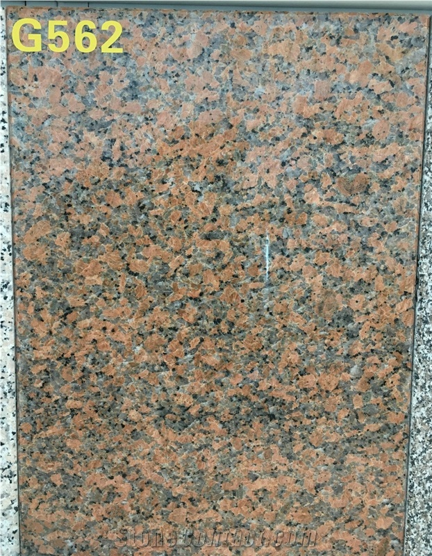 Chinese Red Granite, G562 Maple Red Polished Cut-To-Size Tiles