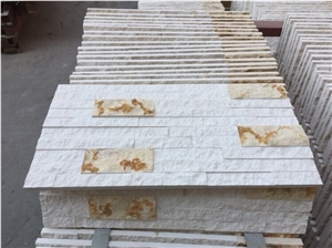 Marble Cultured Stone Ledge Stone Wall Cladding Feather Wall