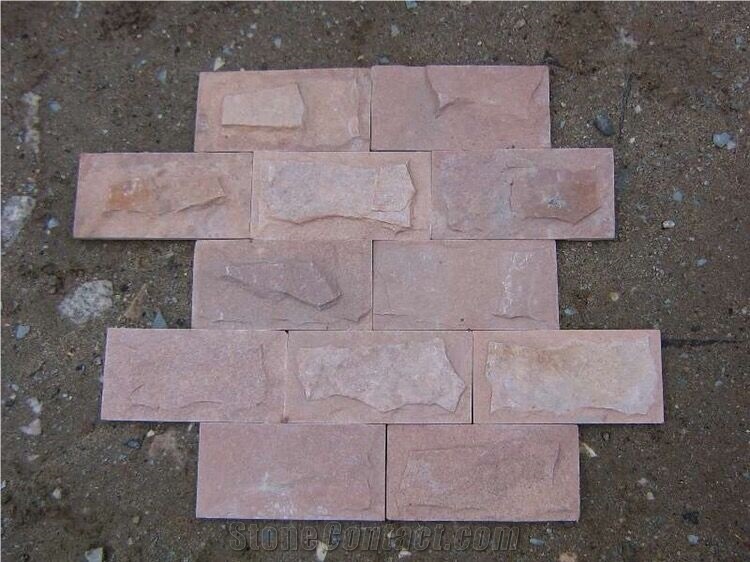 Sorgho Red Sandstone Cultured Stone Wall Tile Wall Panels/Cladding