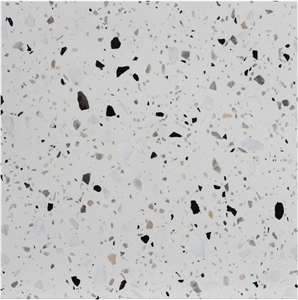 White Terrazzo Tile, Artificial Stone Tile, Tt003m