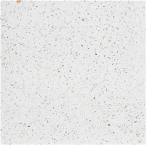 White Terrazzo Tiles, Artificial Stone Tile, Tt001g