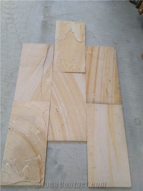 Yellow Sandstone Cultured Stone Wall Panel/Cladding Feature Wall