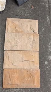 Yellow Sandstone Cultured Stone Wall Panel/Cladding Feature Wall