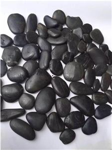 Home Garden Decoration Black Polished Pebbles 2-3Cm