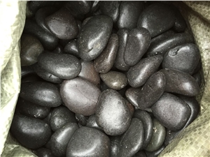 Home Garden Decoration Black Polished Pebbles 2-3Cm