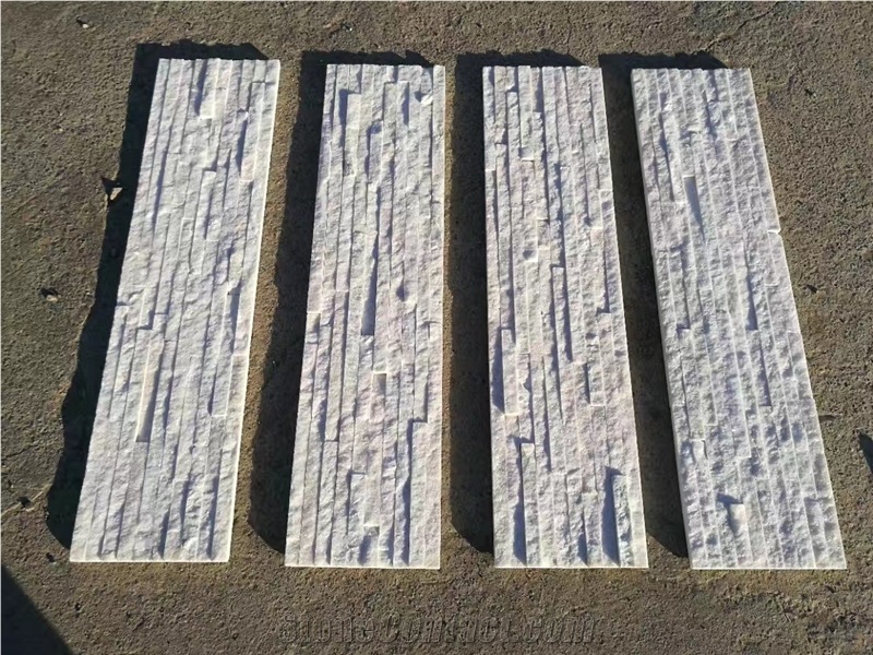 White Quartzite Veneer Wall Tile Culture Stone Ledge Stone Wall Panel