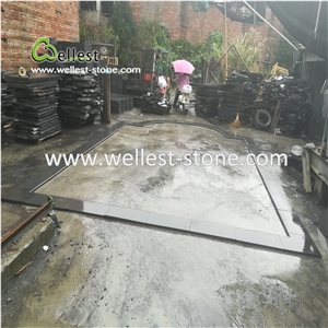 Black Granite Pool Paver Bullnose Edge Pool Coping Stone