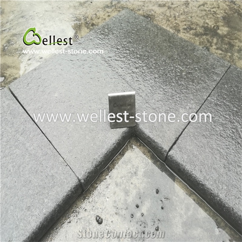 Black Granite Pool Paver Bullnose Edge Pool Coping Stone