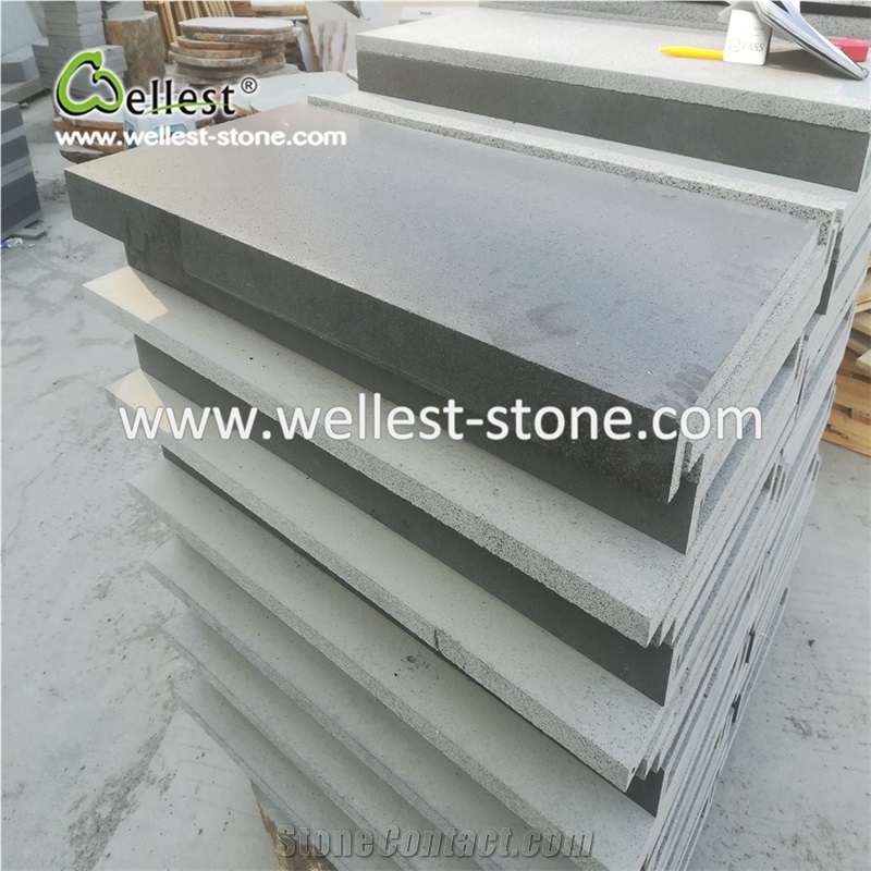 Black Granite Square Pool Coping Pool Paver for Swimming Pool