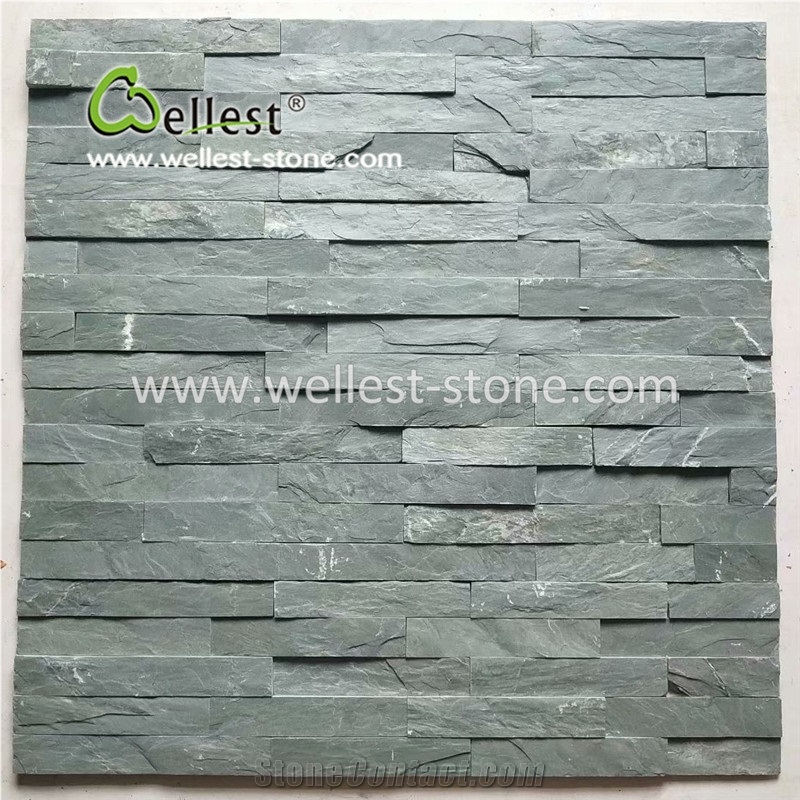 Cheap Green Slate Ledgestone/Fieldstone/Culture Stone Veneer Tile