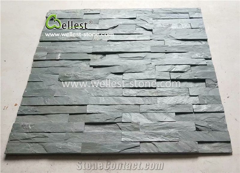 Cheap Green Slate Ledgestone/Fieldstone/Culture Stone Veneer Tile