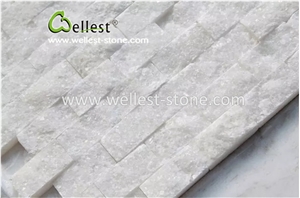 Fashion Super White Quartzite Cultured Stone for Feature Wall Design