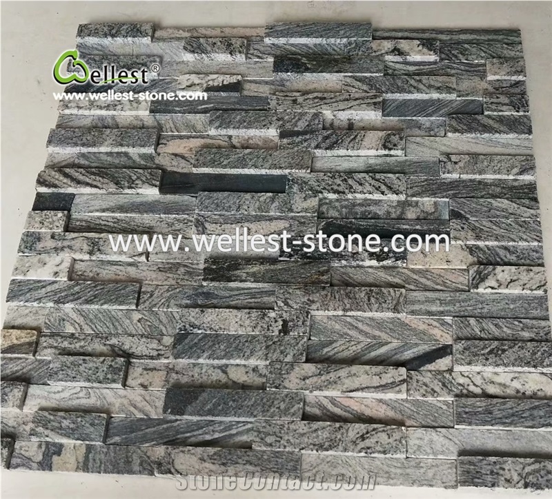 Grey Granite Culture Stone for Wall Cladding Ledgestone Stacked Stone