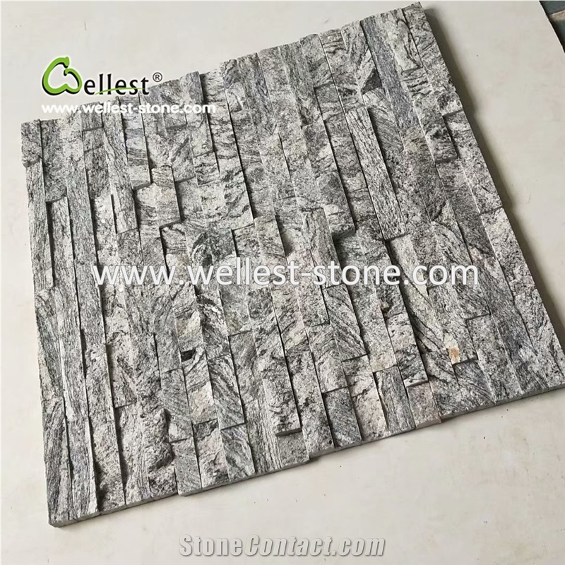 Grey Granite Culture Stone for Wall Cladding Ledgestone Stacked Stone