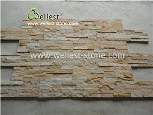 Inter Lock Edge Yellow Sandstone Ledgestone/Fieldstone/Culture Stone